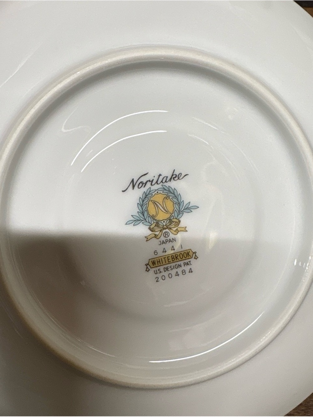Noritake Japan Porcelain Teacup and Saucer Set with Silver Trim - Picture 5 of 5